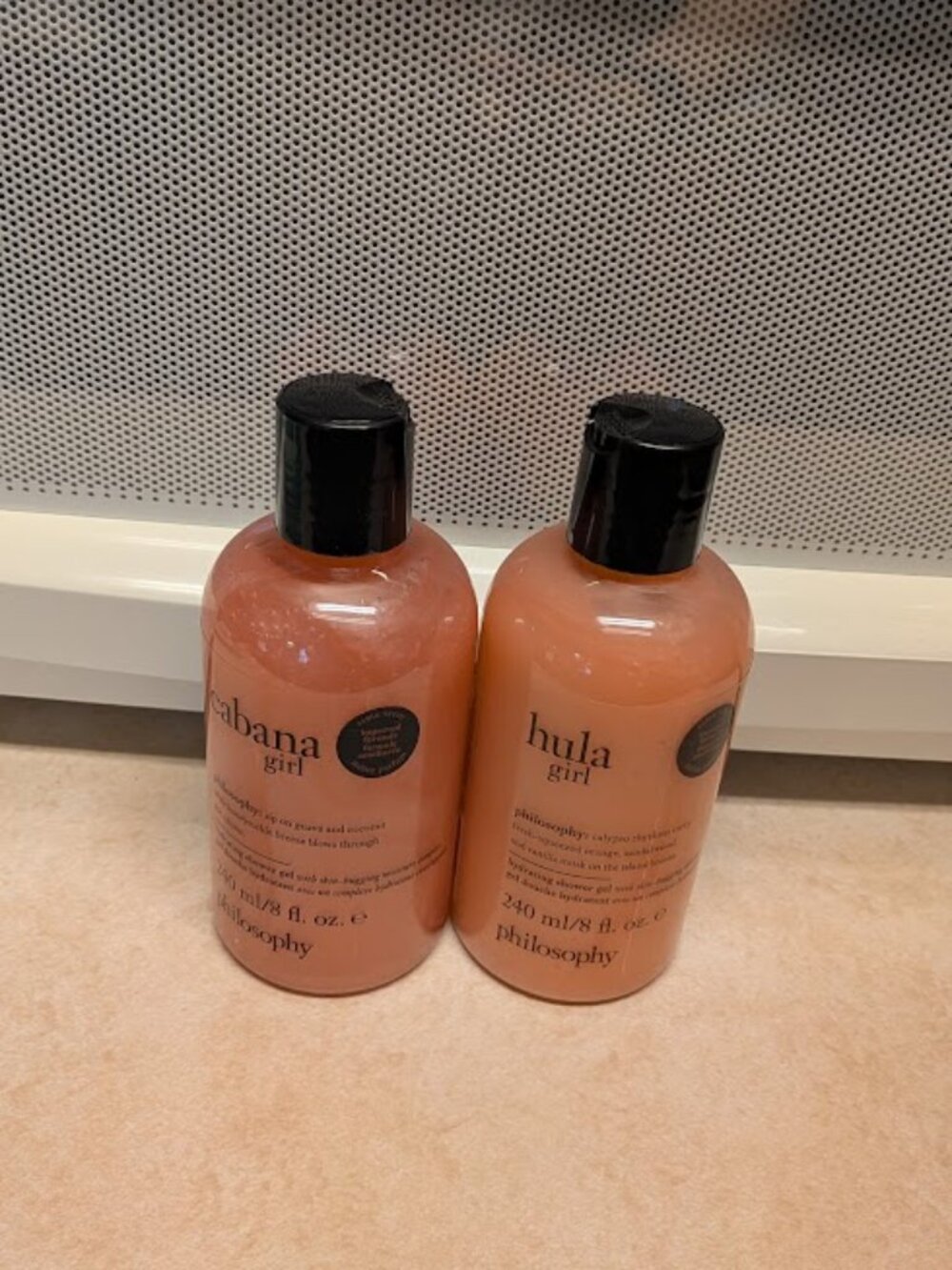 SEALED Philosopy 8 oz Cabana Girl and 8 oz Hula Girl Shower Gels